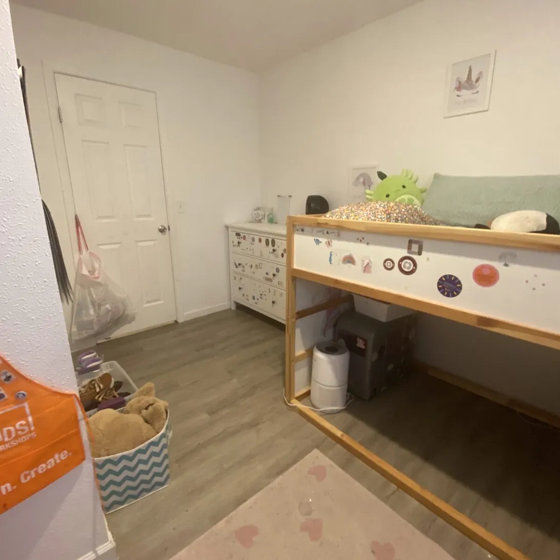 Bedroom after organizing